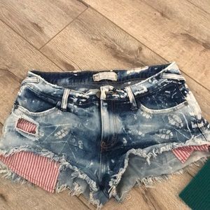 Free People Jean Shorts